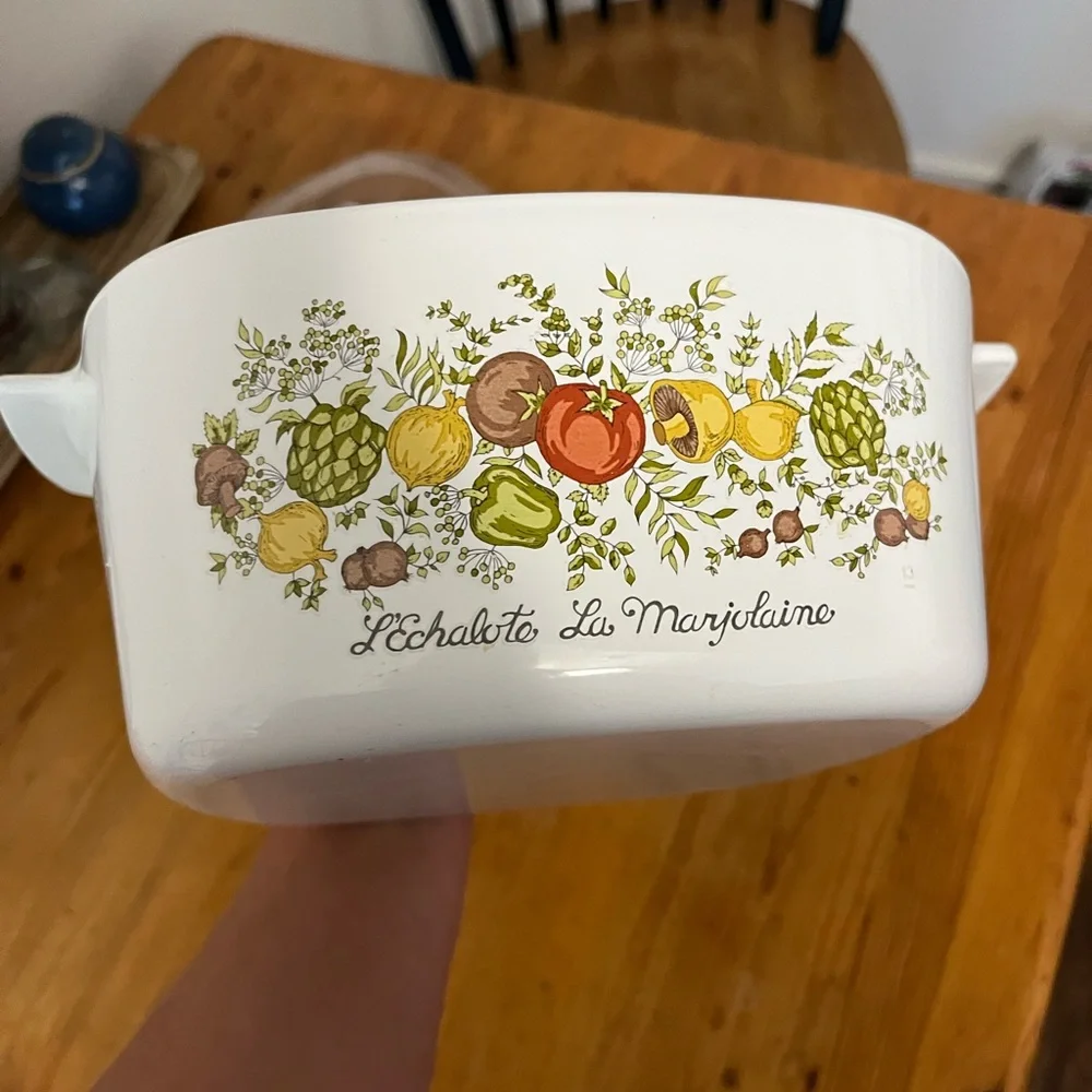 RARE CorningWare 178 MA L'Échalote la Marjolaine Casserole Dish A-3-B/Lid A-9-C